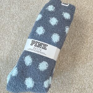 PINK Fluffy Fleece Socks 2-Pack New!